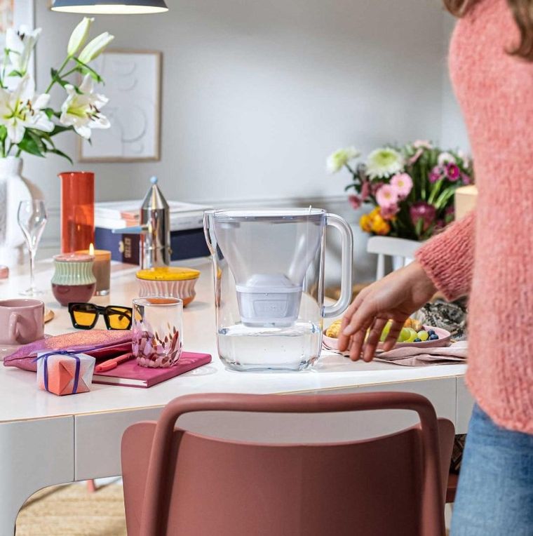 Brita, Style Essential, dzbanek filtrujący, XL, biały + MX Pro Pure Performance, filtr