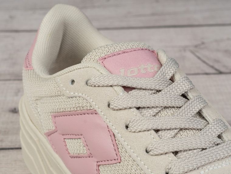 Buty sportowe damskie, beżowe, Lotto Staliot