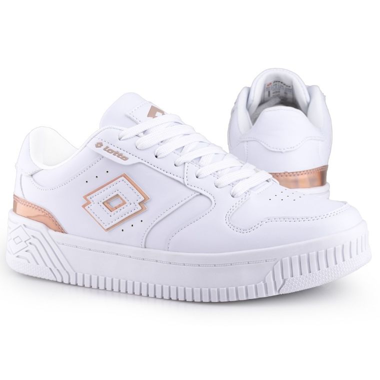 Buty sportowe damskie, białe, Lotto Scopi GC
