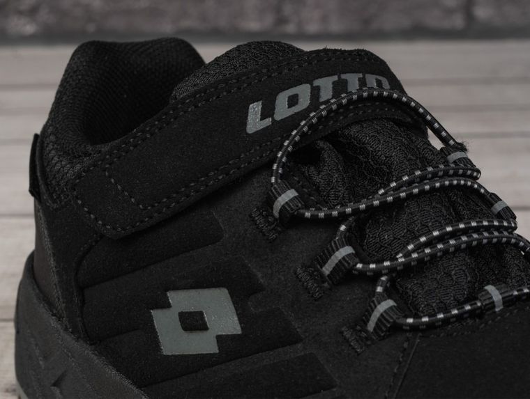 Buty sportowe damskie, czarne, Lotto Ketcham Low