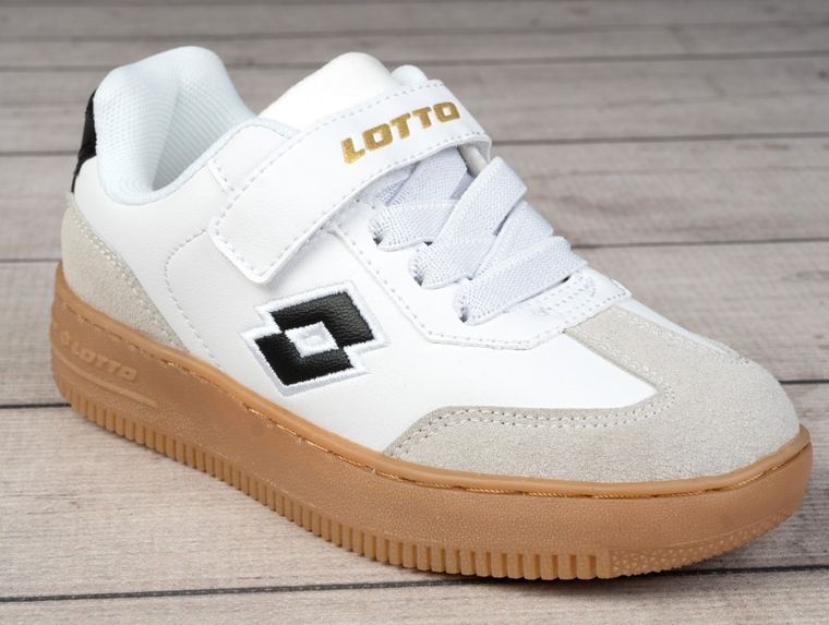 Buty sportowe dziecięce, białe, Lotto Makera