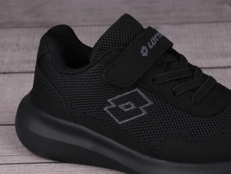 Buty sportowe dziecięce, czarne, Lotto Connect OC K