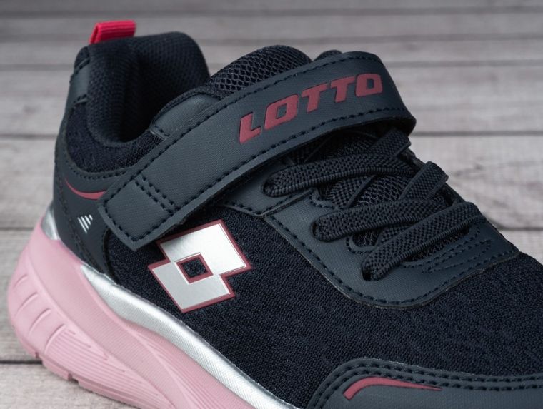 Buty sportowe dziecięce, granatowe, Lotto Exertiv