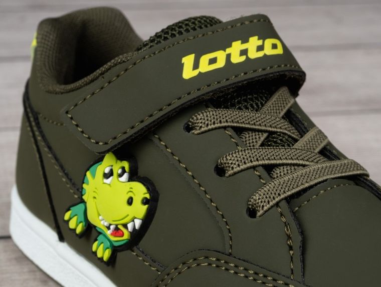 Buty sportowe dziecięce, khaki, Lotto Animol M
