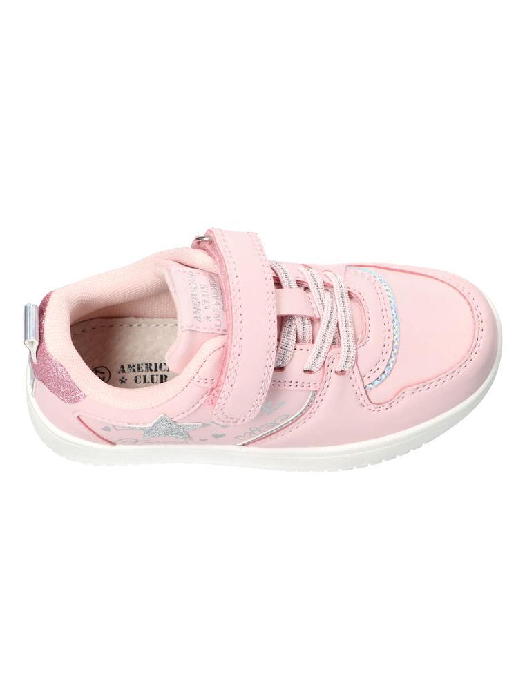 Buty sportowe dziewczęce, jasnoróżowe, American Club