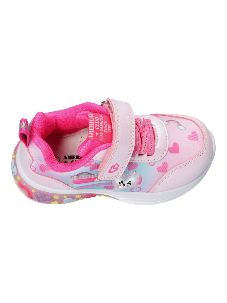 Buty sportowe dziewczęce, różowe, American Club