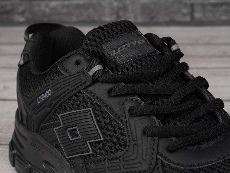 Buty sportowe męskie, czarne, Lotto Akimoto OC