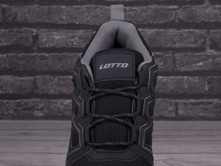 Buty trekkingowe męskie, czarne, Lotto Groton