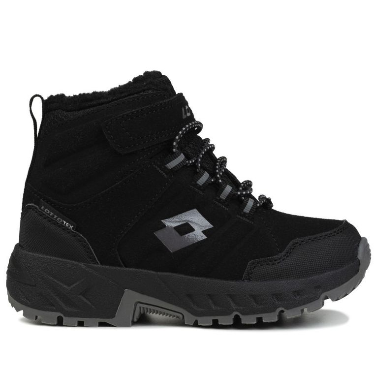 Buty zimowe dziecięce, czarne, Lotto Ketcham Tex K