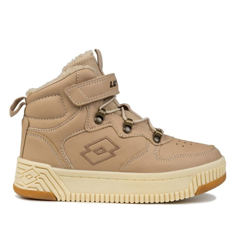 Buty zimowe dziecięce, ocieplane, beżowe, Lotto Jalana Fur K