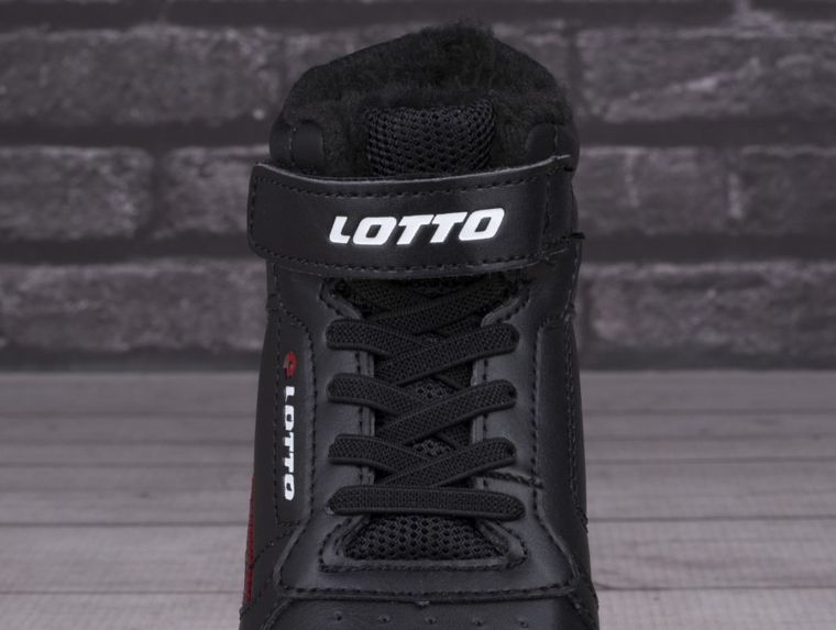 Buty zimowe dziecięce, ocieplane, czarne, Lotto