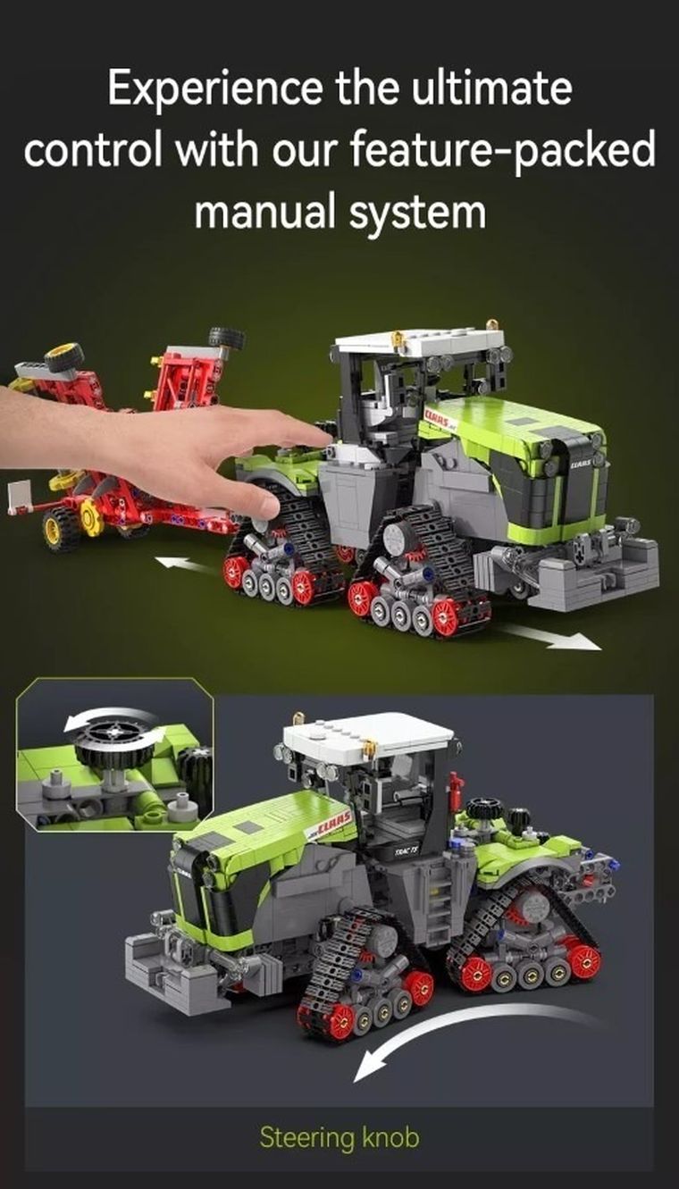 Cada, ciągnik rolniczy Claas Xerion 5000 Trac TS, 1:32, 1336 elementów