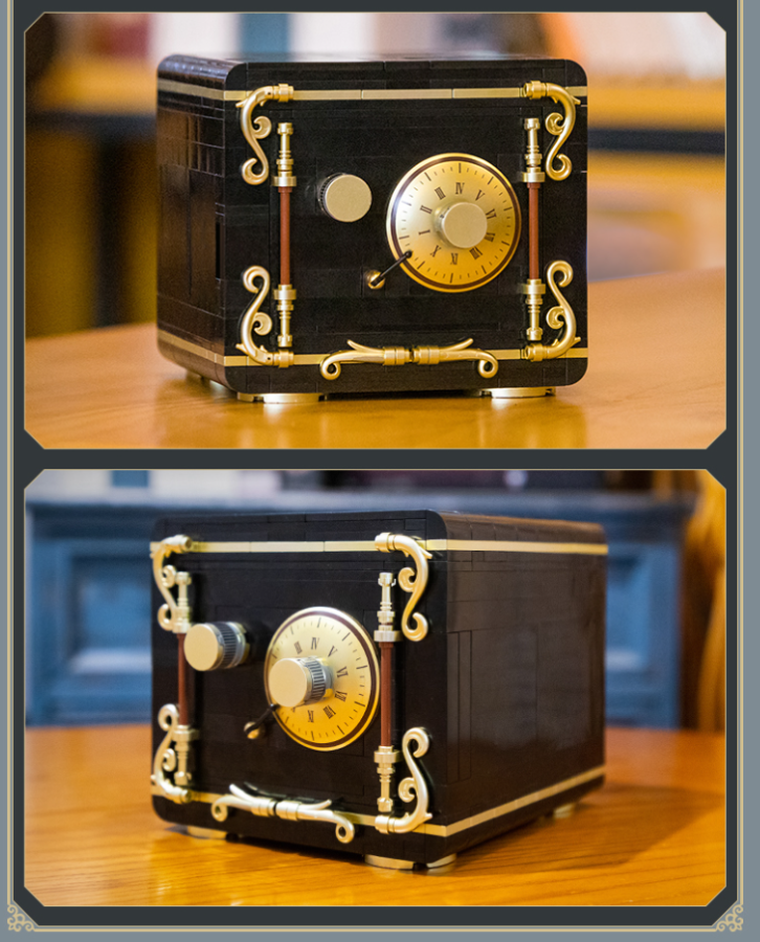 Cada, The Secret of Safe, czarny sejf, 442 elementy