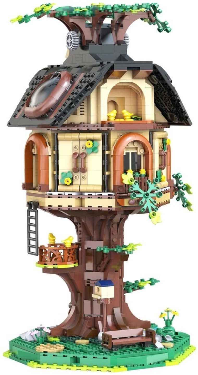 Cada, Tree House Library, Biblioteka w domku na drzewie, LED, 1808 elementów