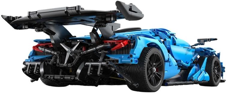 Cada, V12 Hypercar, pojazd wyścigowy, niebieski, 1:8, 60 cm, 3865 elementów