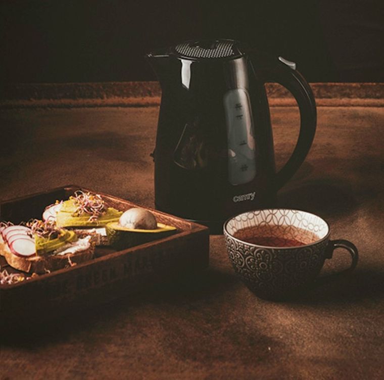 Camry, czajnik elektryczny, plastikowy, 1.7 L, 2000W, CR 1255