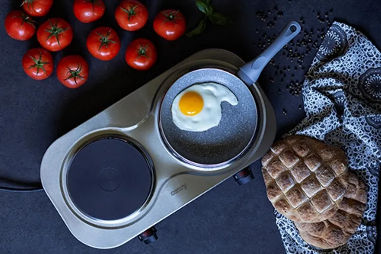 Camry, kuchenka elektryczna dwupalnikowa, 2500W, CR 6511