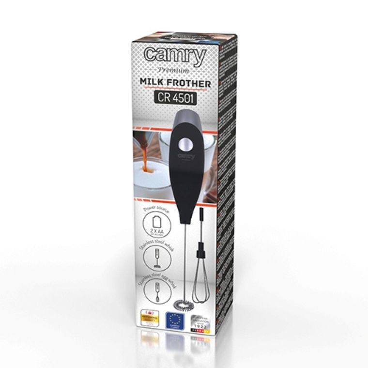 Camry, spieniacz do mleka z mieszadłem i stojakiem