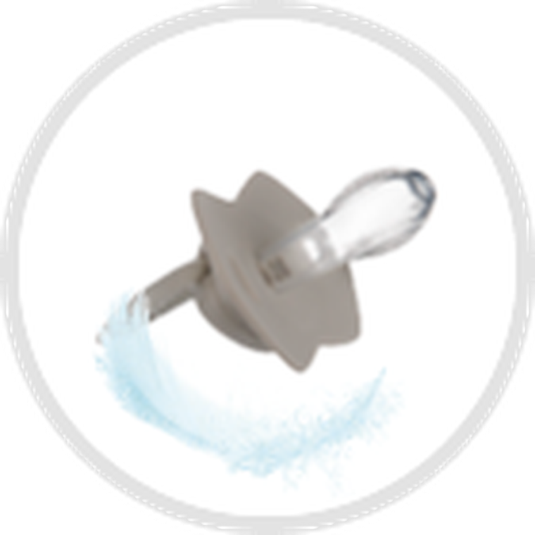 Canpol babies, Bonjour Paris, smoczek uspokajający, silikonowy, symetryczny, 0-6m, 2 szt., niebieski