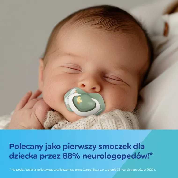 Canpol babies, Goose, smoczek silikonowy, symetryczny, 0-6m, 2 szt.