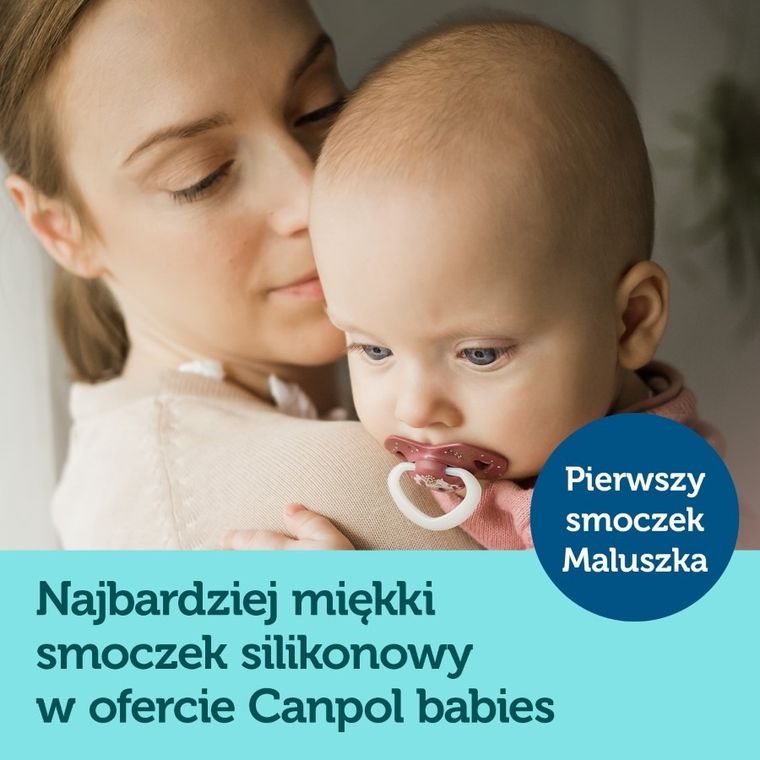 Canpol babies, Sleepy Koala, smoczek uspokajający, silikonowy, symetryczny, 18m+, 2 szt., niebieski