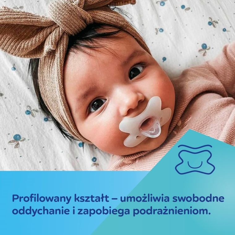 Canpol babies, smoczek silikonowy, symetryczny, white, 6-12m