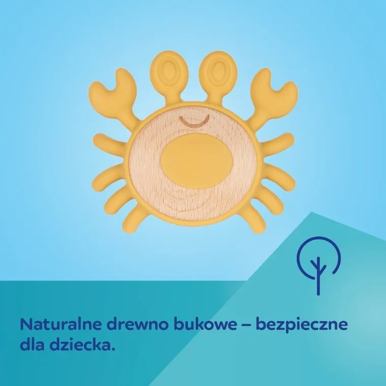 Canpol babies, Ster, gryzak drewniano-silikonowy