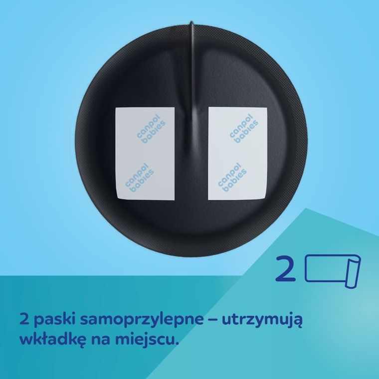 Canpol babies, ultrachłonne wkładki laktacyjne 3D, czarne, 60 szt.