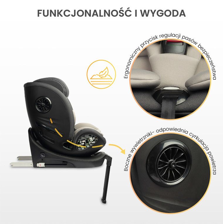 Caretero, Fortis i-Size, fotelik samochodowy, graphite, 40-150 cm