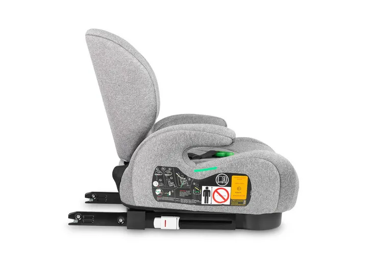 Caretero, Irbis, fotelik samochodowy, podstawka, i-Size, grey melange, 125-150 cm