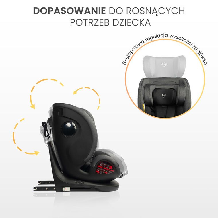 Caretero, Securo i-Size, fotelik samochodowy, light grey, 40-150 cm