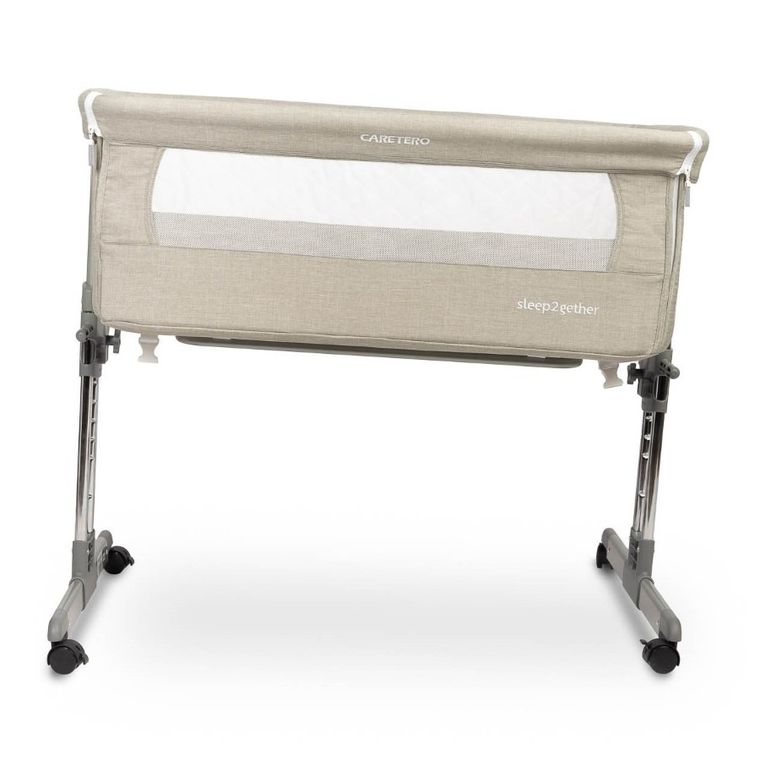 Caretero, Sleep2gether, łóżeczko dostawne, grey