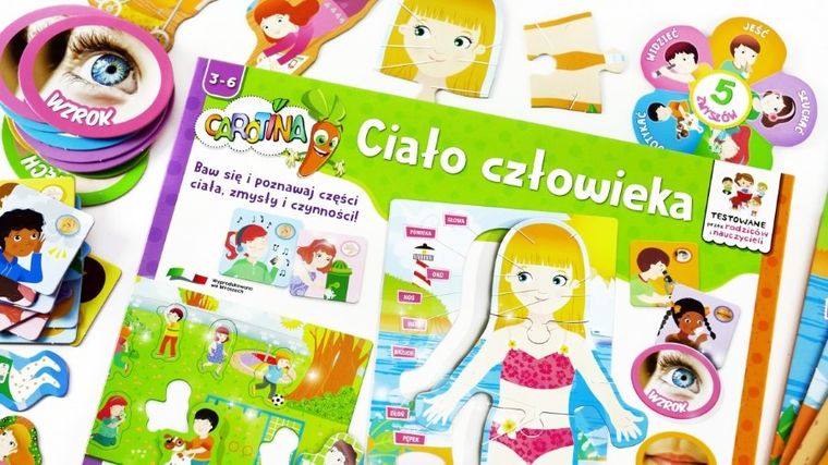 Carotina, Ciało człowieka, puzzle edukacyjne