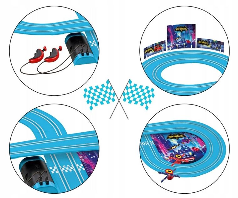 Carrera First, Batwheels, Time for Action, tor wyścigowy z autami, 2,4m