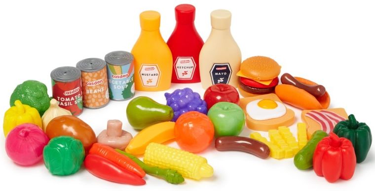 Casdon, plastikowe zakupy spożywcze, 44 elementy