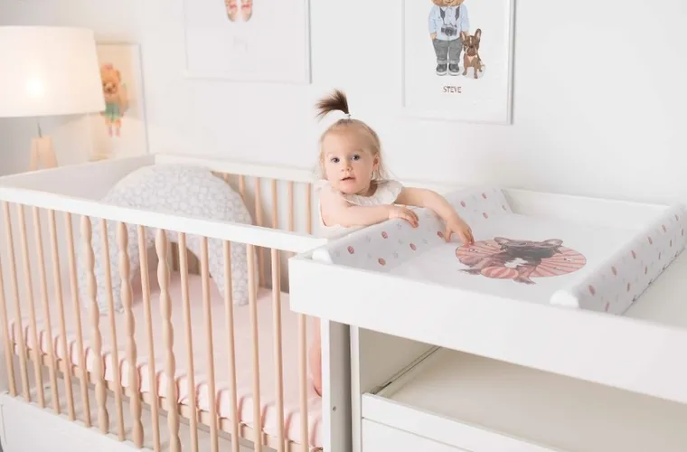 Ceba Baby, Basic, Spots, przewijak miękki, profilowany, krótki, 50-70 cm