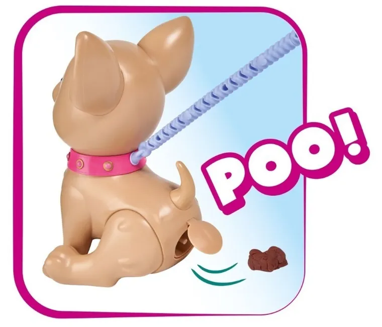 Chi Chi Love, Poo Poo Puppy, piesek robiący kupkę, zabawka interaktywna