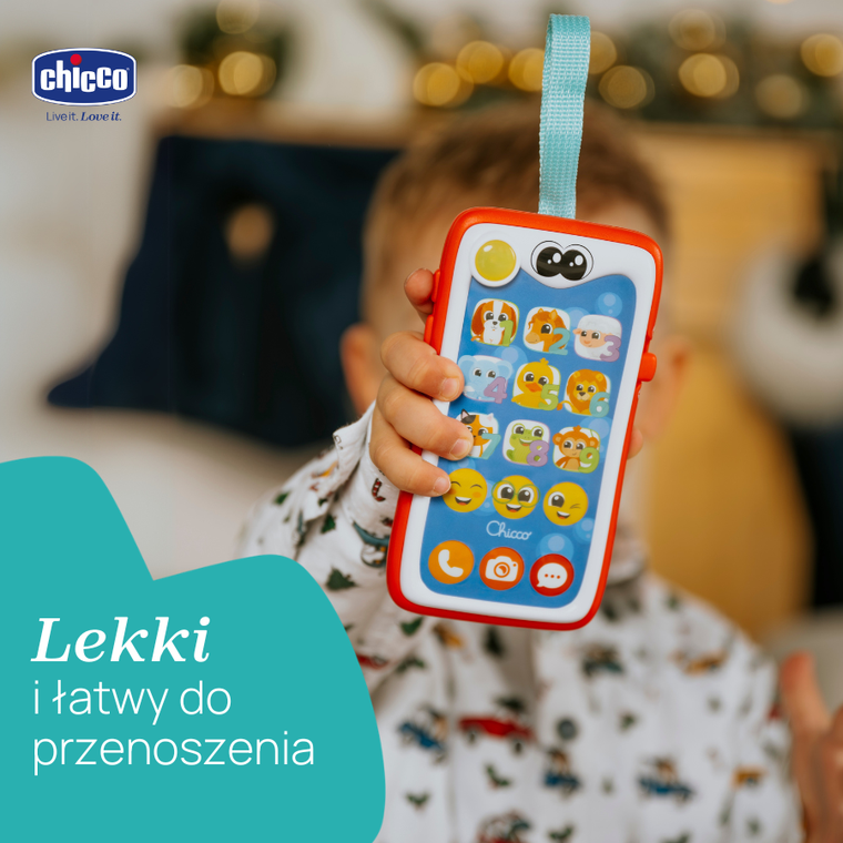 Chicco, Bilingual ABC, Mój Pierwszy Smartfon, zabawka interaktywna