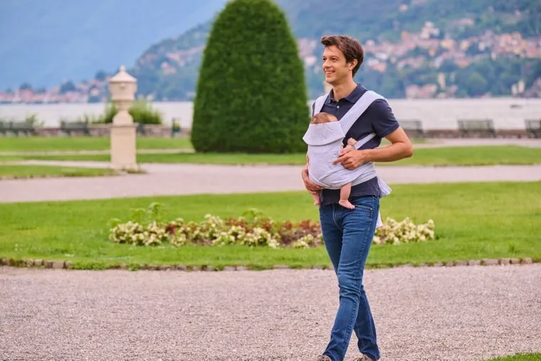 Chicco, Boppy, ComfyGrow, nosidło, Lite Grey