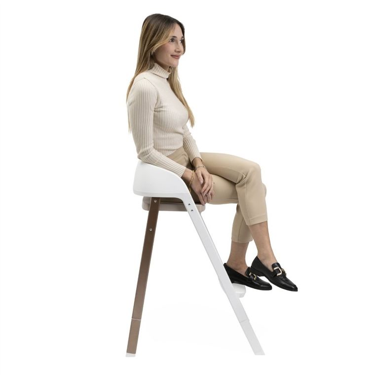 Chicco, Crescendo Up, ewolucyjne krzesełko do karmienia, Pearl Copper