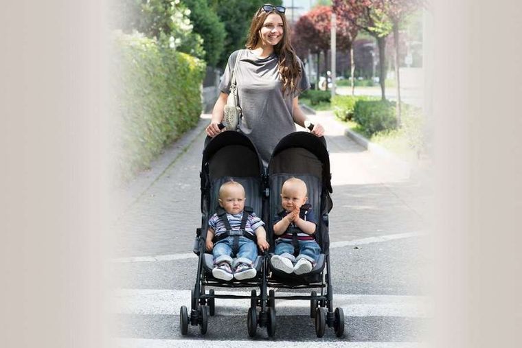 Chicco, Echo, wózek bliźniaczy, Coal