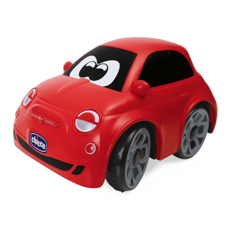 Chicco, Fiat 500, pojazd zdalnie sterowany, czerwony