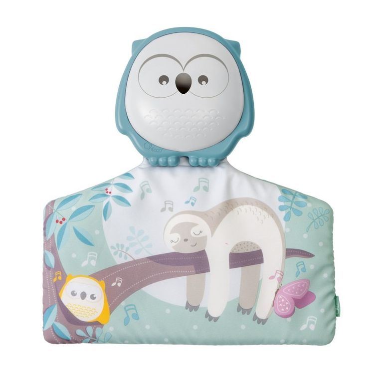 Chicco, First Dreams, Relax & Play Mat, interaktywna mata 2w1 z lampką i melodiami, sowa