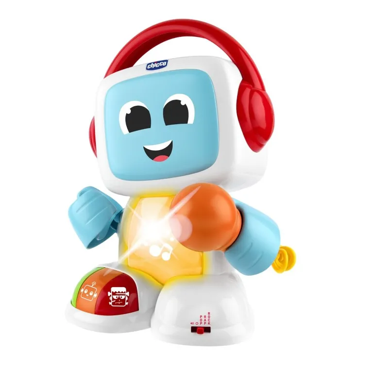 Chicco, Happy Music, Robit, Robot Śpiewający Karaoke, zabawka interaktywna 2w1