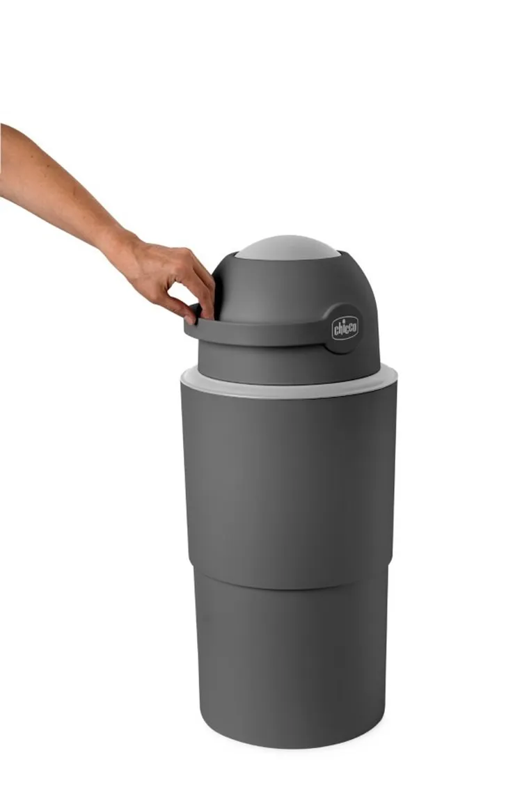 Chicco, kosz na pieluchy, teleskopowy, XL, grafitowy + worki