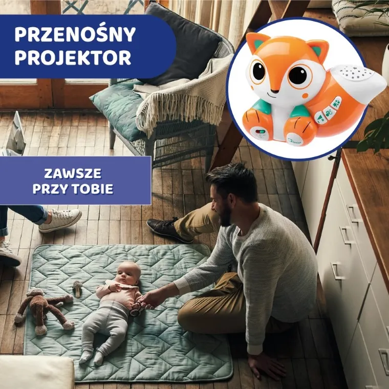 Chicco, Magic Forest, kolorowy projektor Foxy