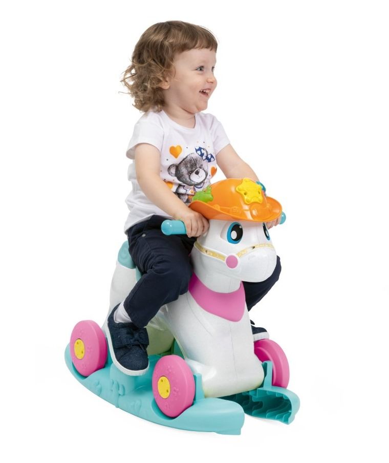 Chicco, Move & Grow, Miss Baby Rodeo, elektroniczny jeździk 3w1