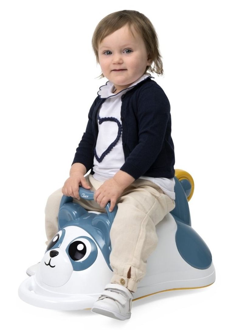 Chicco, Move & Grow, Panda, Jeździk 3w1 z funckją taczki i pojemnika na zabawki