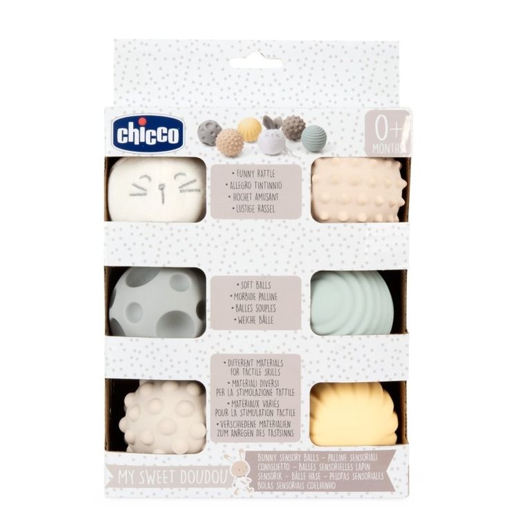 Chicco, My Sweet Dou Dou, zestaw piłeczek sensorycznych