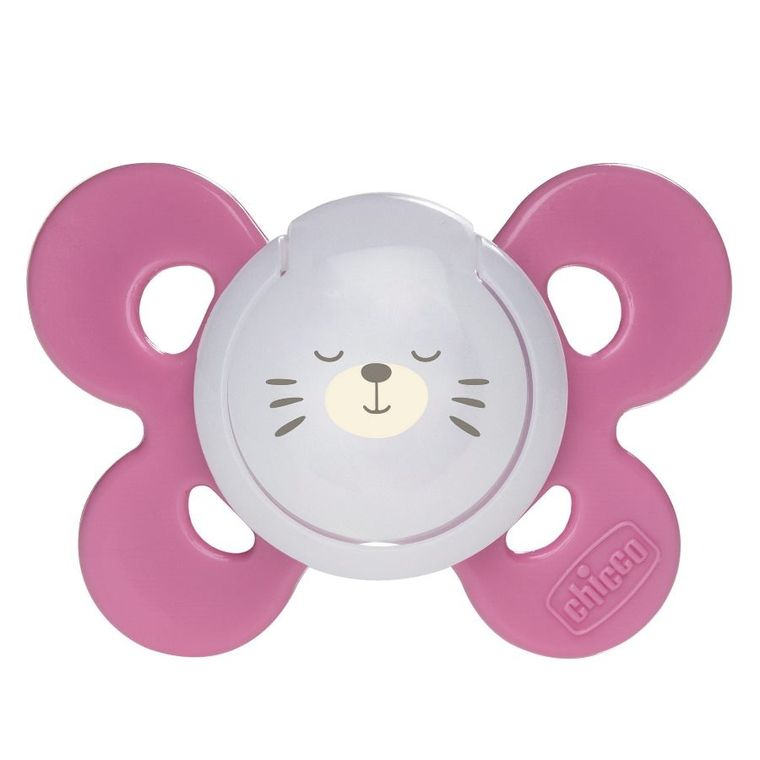 Chicco, PhysioForma Comfort, smoczek uspokajający, silikonowy, różowy, 16-36m